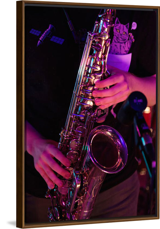 "Person Playing Saxophone"