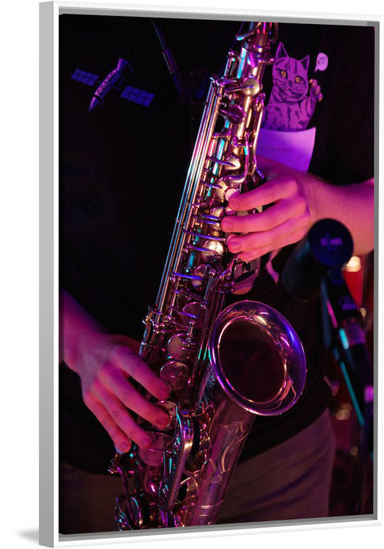 "Person Playing Saxophone"