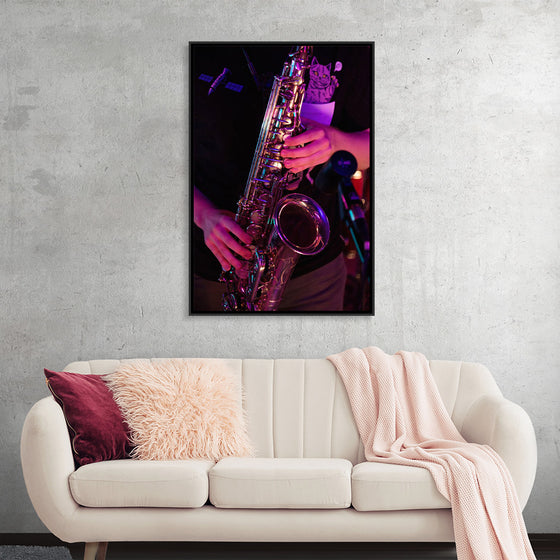 "Person Playing Saxophone"