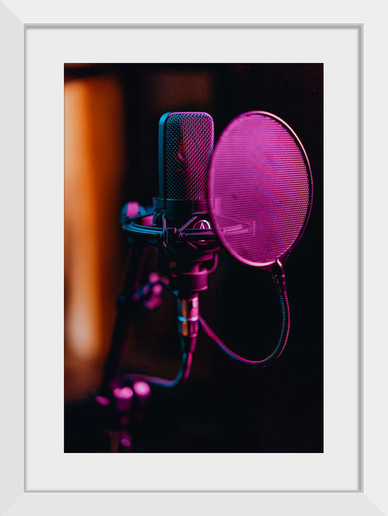 "Close Up of a Condenser Microphone"