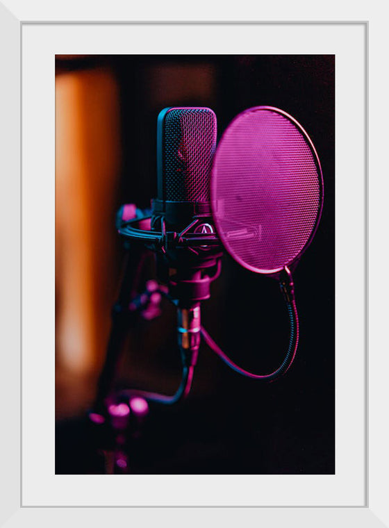 "Close Up of a Condenser Microphone"