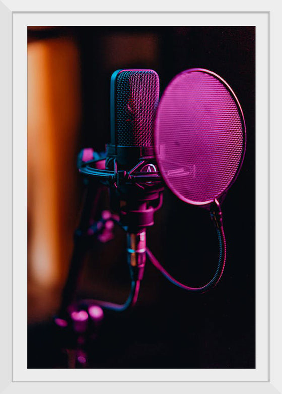 "Close Up of a Condenser Microphone"