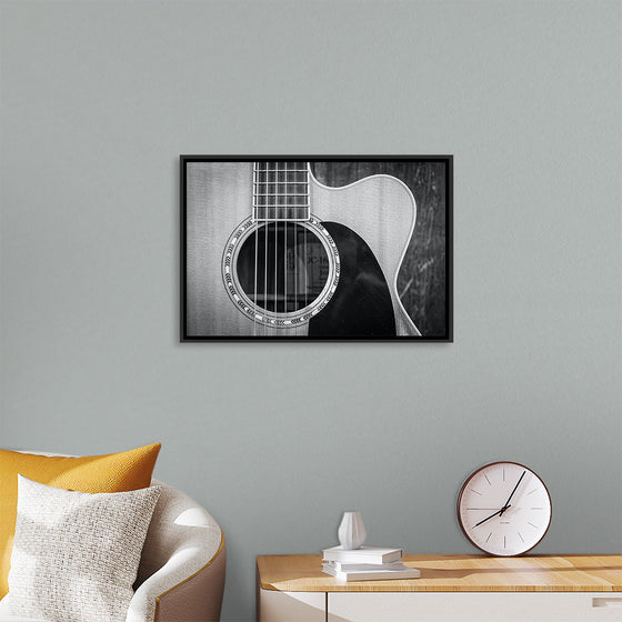 "Grayscale Photo of Cutaway Acoustic Guitar", Jessica Lewis Creative