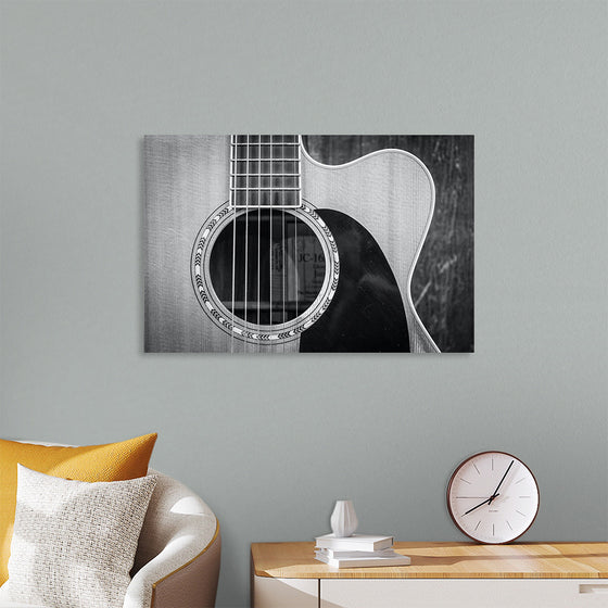 "Grayscale Photo of Cutaway Acoustic Guitar", Jessica Lewis Creative