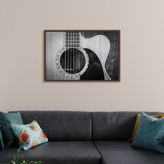 "Grayscale Photo of Cutaway Acoustic Guitar", Jessica Lewis Creative