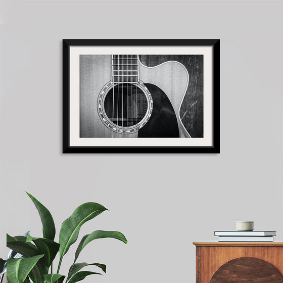 "Grayscale Photo of Cutaway Acoustic Guitar", Jessica Lewis Creative