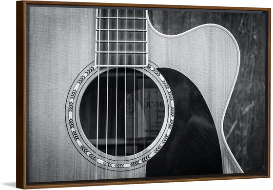 "Grayscale Photo of Cutaway Acoustic Guitar", Jessica Lewis Creative