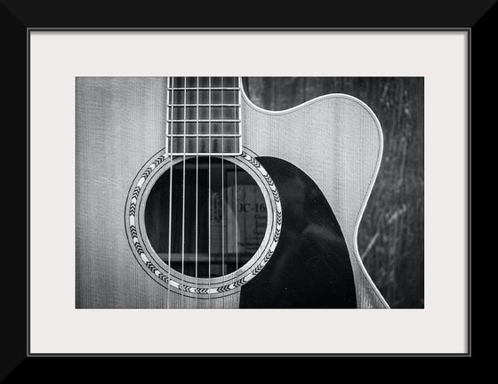 "Grayscale Photo of Cutaway Acoustic Guitar", Jessica Lewis Creative