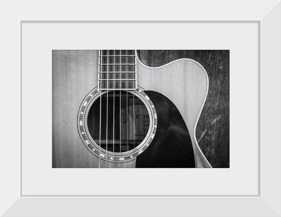 "Grayscale Photo of Cutaway Acoustic Guitar", Jessica Lewis Creative