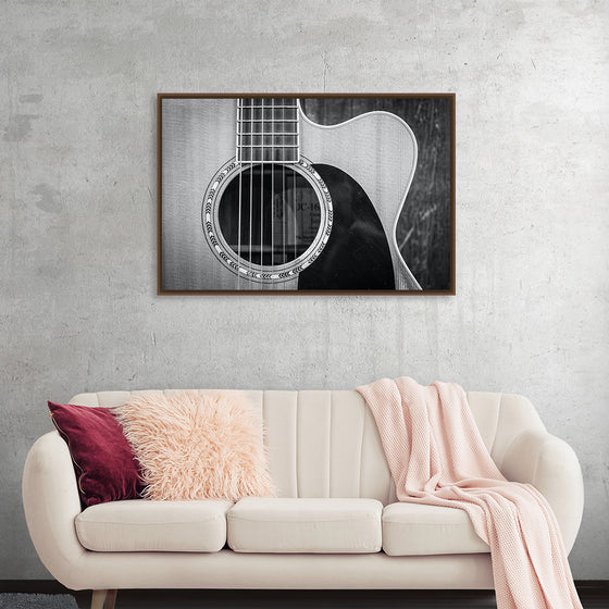 "Grayscale Photo of Cutaway Acoustic Guitar", Jessica Lewis Creative