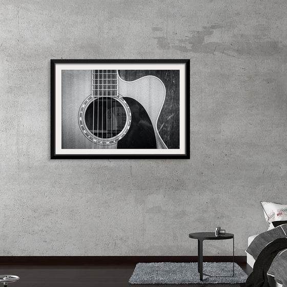 "Grayscale Photo of Cutaway Acoustic Guitar", Jessica Lewis Creative