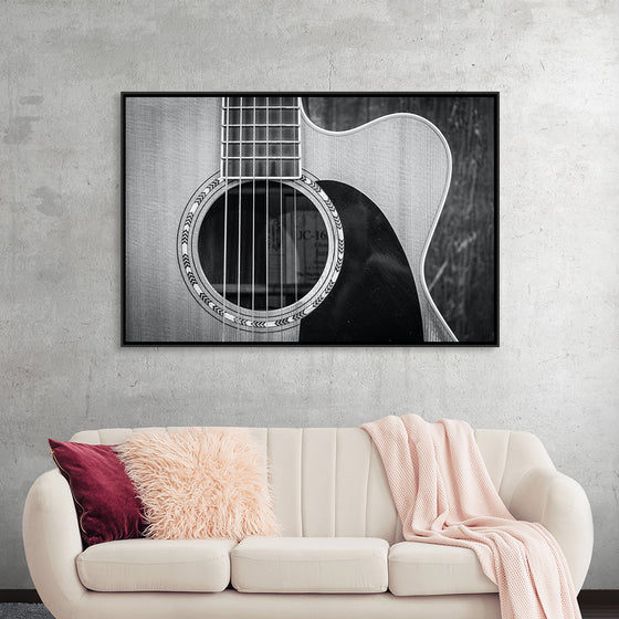 "Grayscale Photo of Cutaway Acoustic Guitar", Jessica Lewis Creative