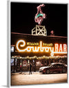 "Cowboy Bar Sign", Trace Hudson