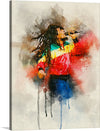 “Bob Marley” is an electrifying canvas that pulses with the spirit of the legendary musician. Every brushstroke resonates with Marley’s passionate voice and revolutionary spirit, bringing his legacy to life on canvas. 