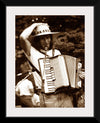 "Smiling Musician with Accordion"