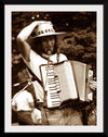 "Smiling Musician with Accordion"