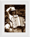 "Smiling Musician with Accordion"