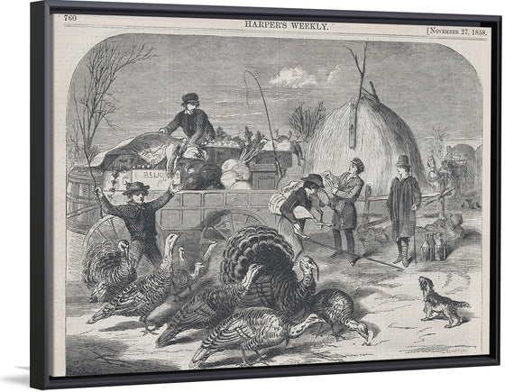 "Thanksgiving Day - Ways and Means (Harper's Weekly, Vol. II)", Winslow Homer