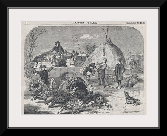 "Thanksgiving Day - Ways and Means (Harper's Weekly, Vol. II)", Winslow Homer