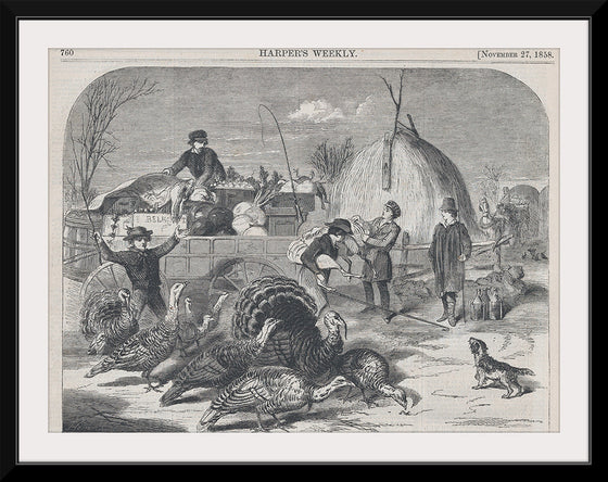 "Thanksgiving Day - Ways and Means (Harper's Weekly, Vol. II)", Winslow Homer