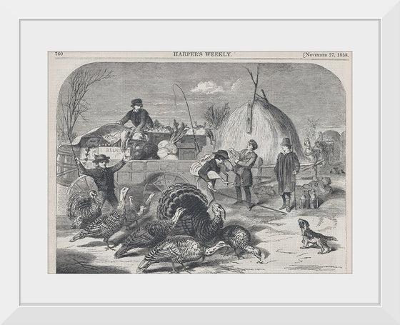 "Thanksgiving Day - Ways and Means (Harper's Weekly, Vol. II)", Winslow Homer