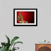 "Christmas Tree, Red Background"