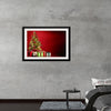 "Christmas Tree, Red Background"