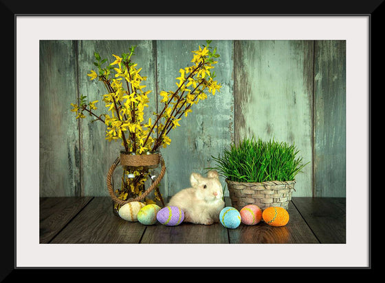 "Bunny, Eggs and Flowers"