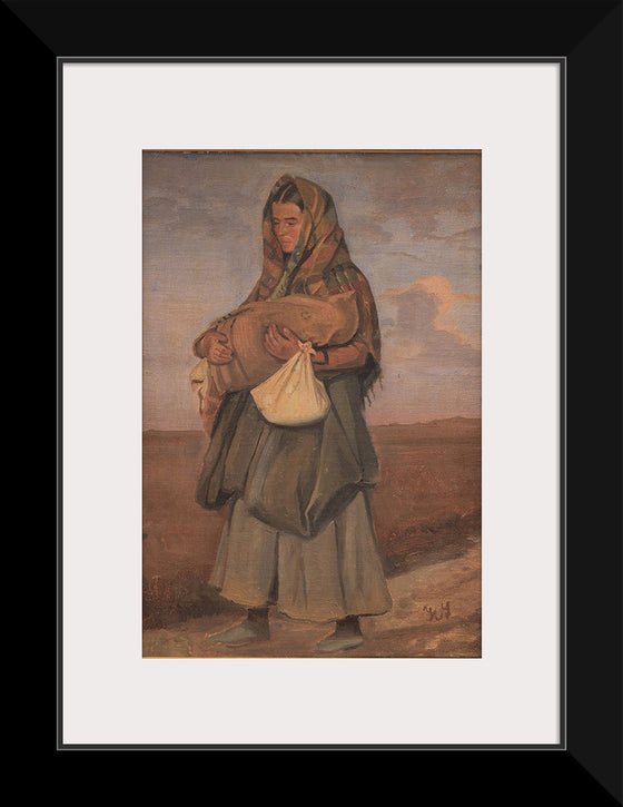 "Tater woman with her child on the heath"