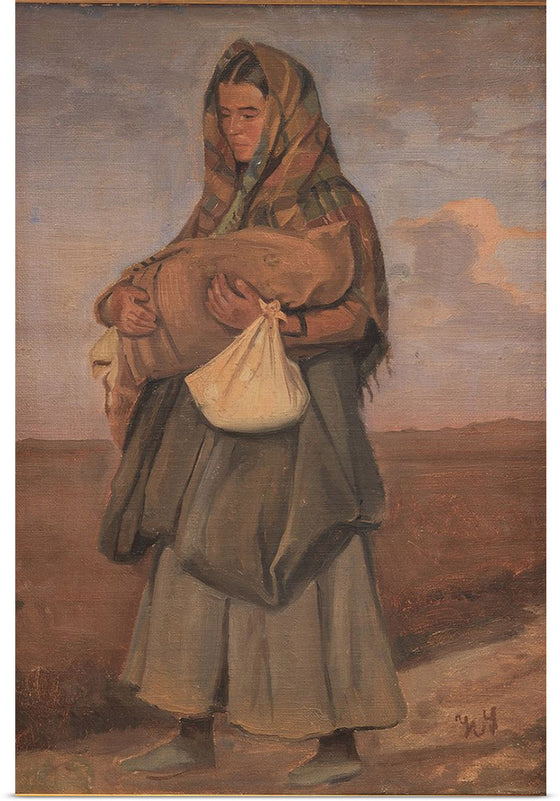 "Tater woman with her child on the heath"