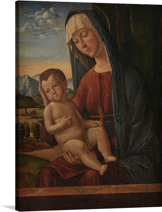 “Madonna and Child” is a timeless masterpiece that captures the essence of maternal love and innocence. The painting portrays a serene and ethereal moment between a mother and her child, with every brushstroke and hue reflecting the artist’s dedication to capturing the divine bond. The intricate landscape in the backdrop complements the central figures, elevating their celestial aura.