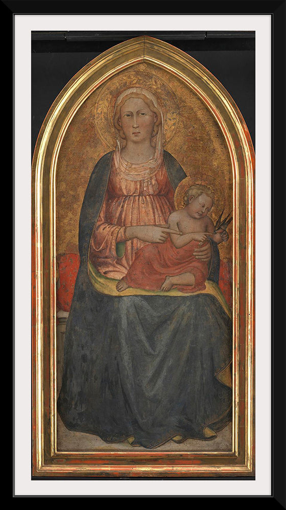 "Madonna and Child playing with a bird"