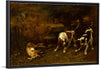 "Hunting Dogs with Dead Hare", Gustave Courbet