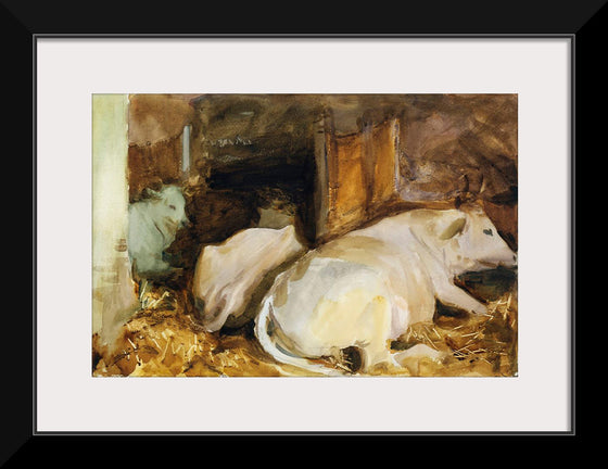 "Three Oxen (ca. 1910)", John Singer Sargent