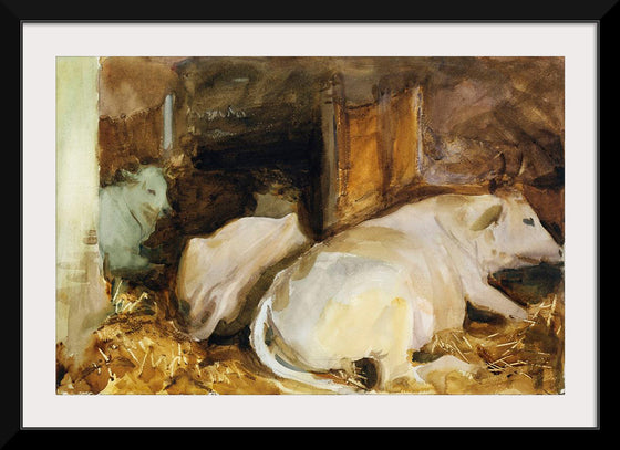 "Three Oxen (ca. 1910)", John Singer Sargent