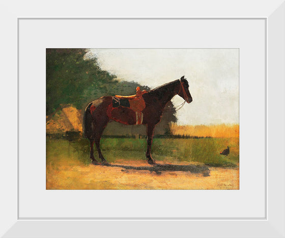 "Saddle Horse in Farm Yard", Winslow Homer