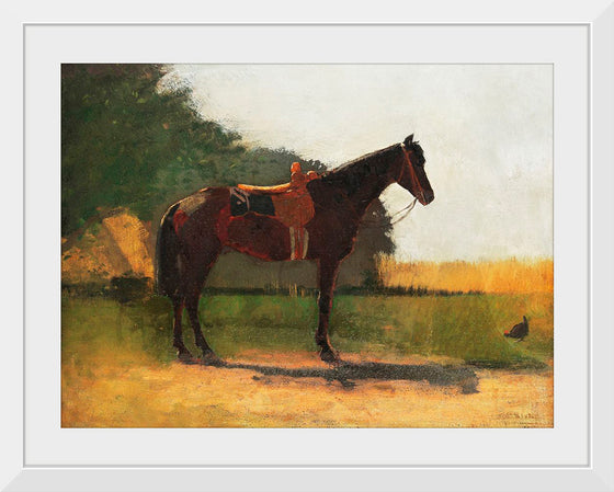 "Saddle Horse in Farm Yard", Winslow Homer