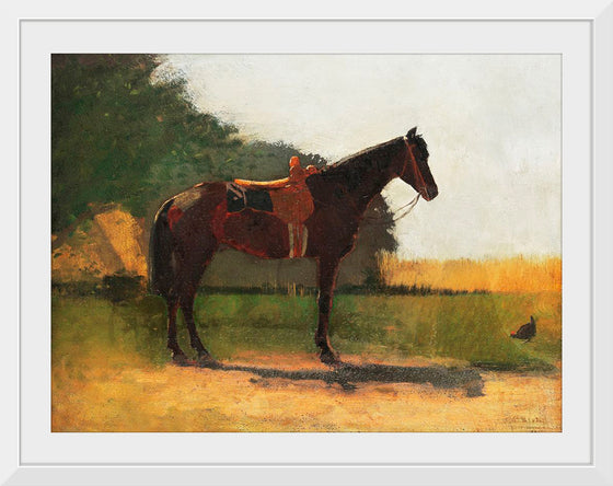 "Saddle Horse in Farm Yard", Winslow Homer