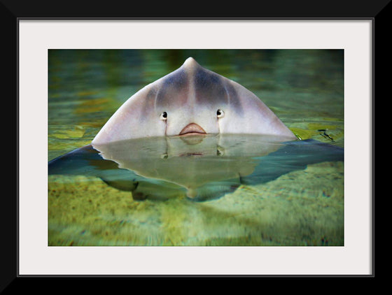 "Cute Stingray Above Waters"