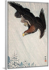 "Eagle Flying in Snow (1933)", Ohara Koson