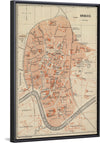 "Map of Krakau in 1895"