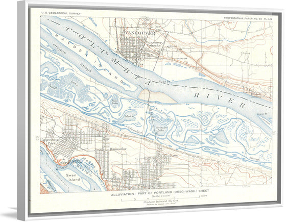 "1909 U.S.G.S. Geological Survey of Vancouver City Henry Gannett"