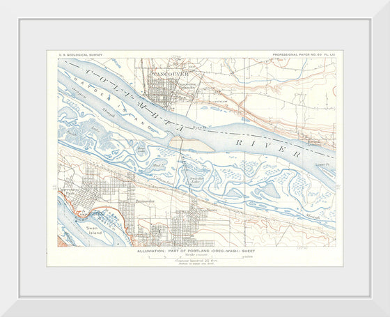 "1909 U.S.G.S. Geological Survey of Vancouver City Henry Gannett"