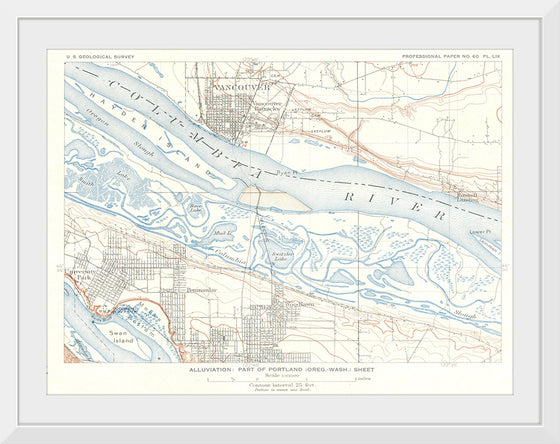 "1909 U.S.G.S. Geological Survey of Vancouver City Henry Gannett"