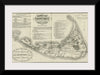 "1888 Historical Map of Nantucket", Ferdinand C. Ewer