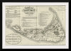 "1888 Historical Map of Nantucket", Ferdinand C. Ewer