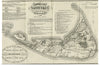 "1888 Historical Map of Nantucket", Ferdinand C. Ewer