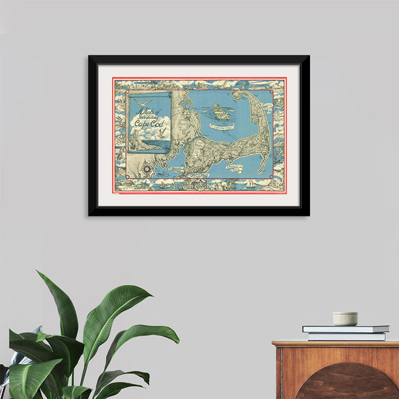 "1945 Miller Map of Cape Cod, Massachusetts F. J. Miller"