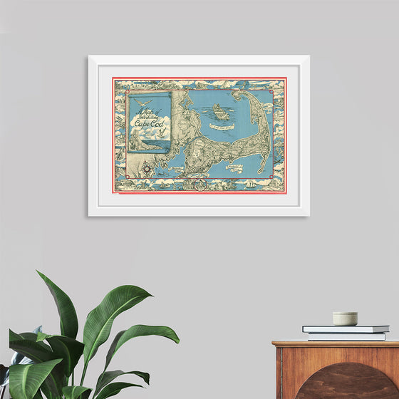 "1945 Miller Map of Cape Cod, Massachusetts F. J. Miller"