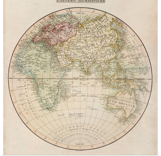 "Eastern Hemisphere (1808)", C. Smith